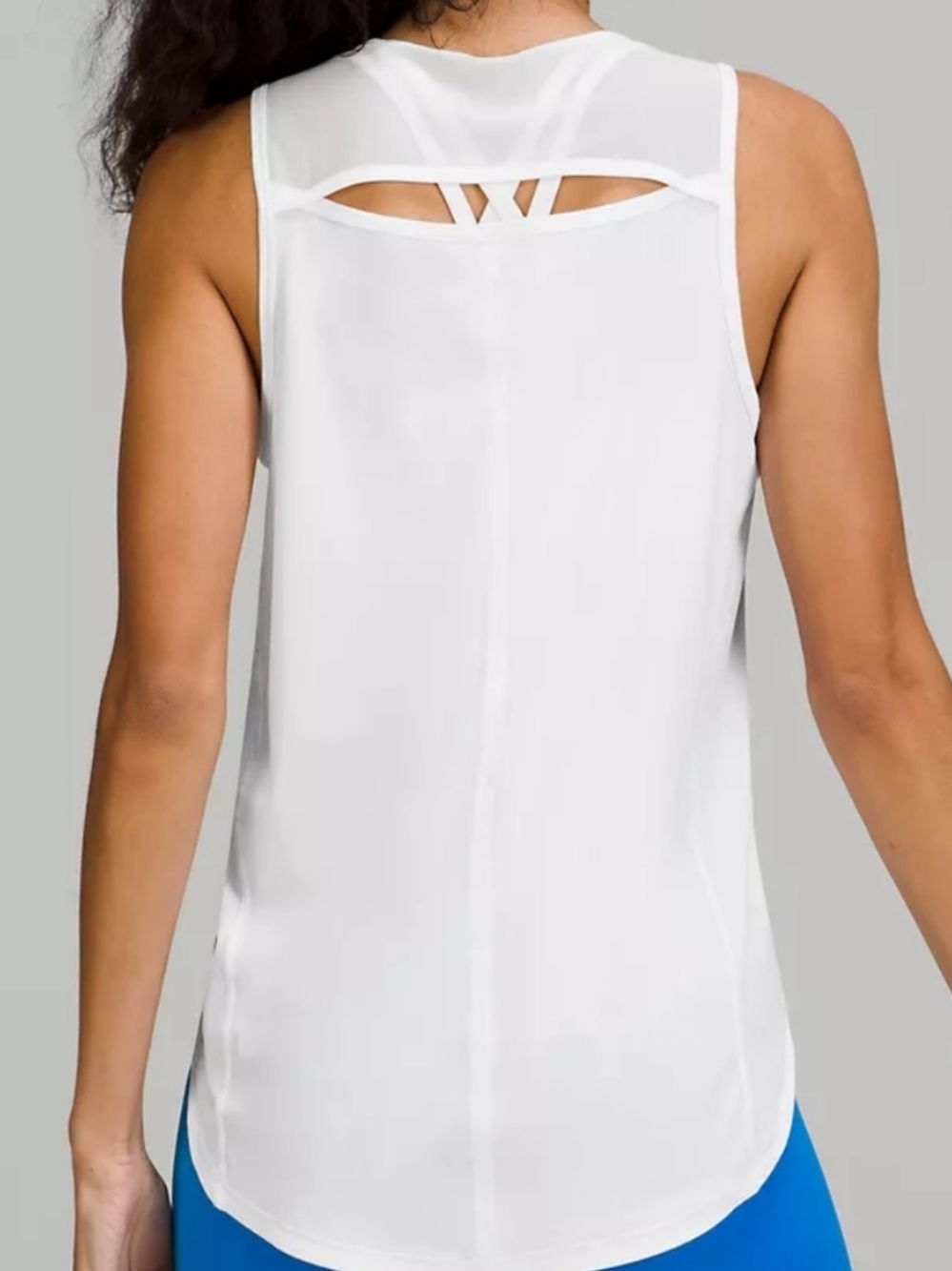Lululemon Sculpt Tank Top White Reflective Pristine Immaculate Size: 8